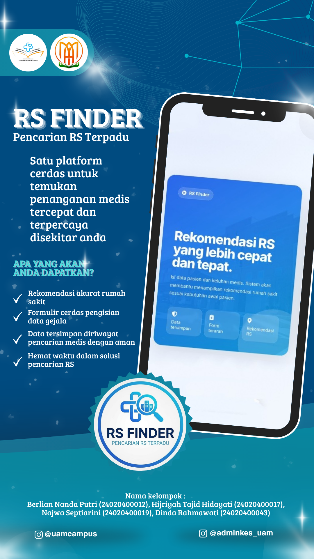 Poster Pencarian RS (RS Finder) - Portrait
